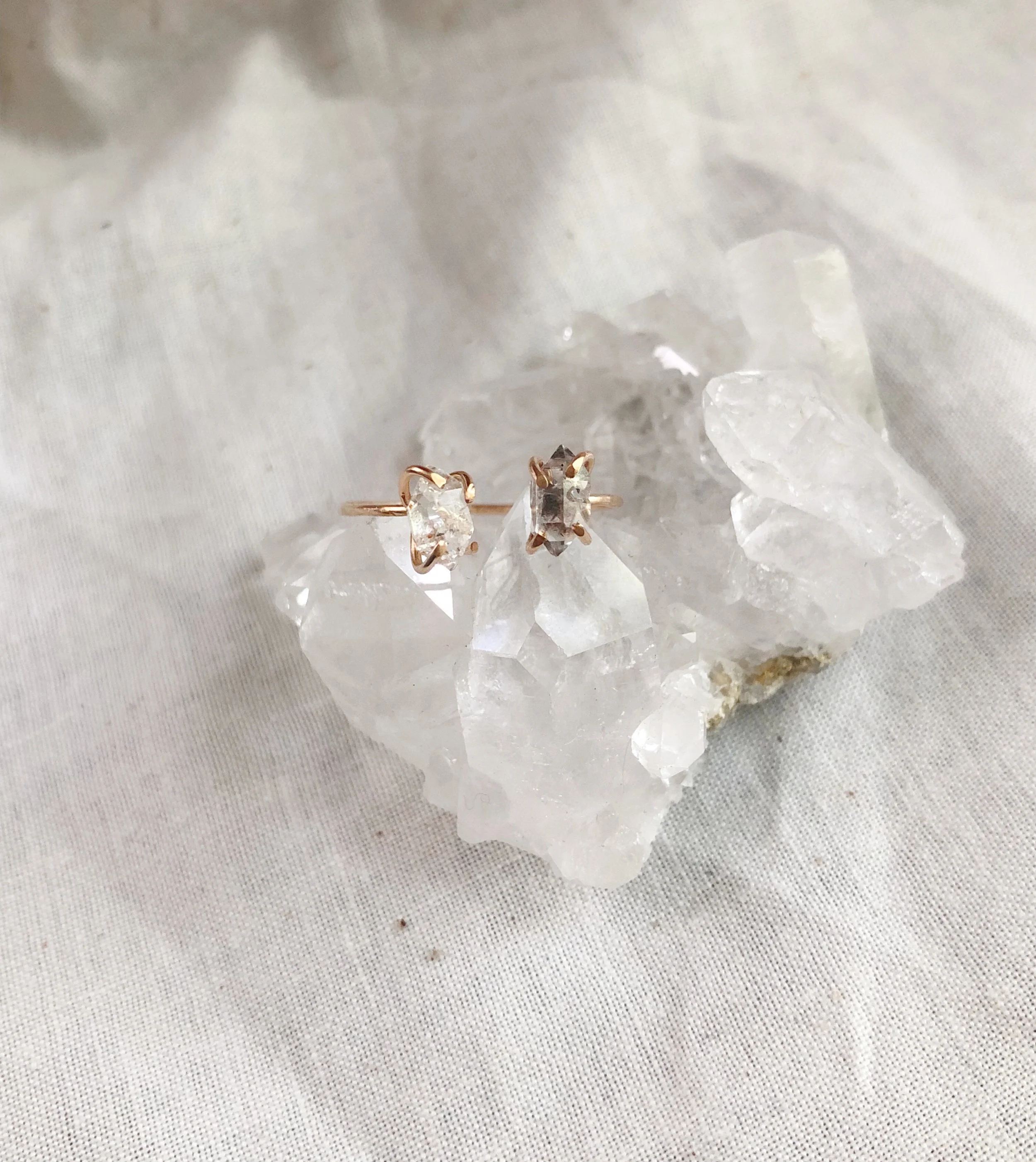 Double Herkimer Ring 