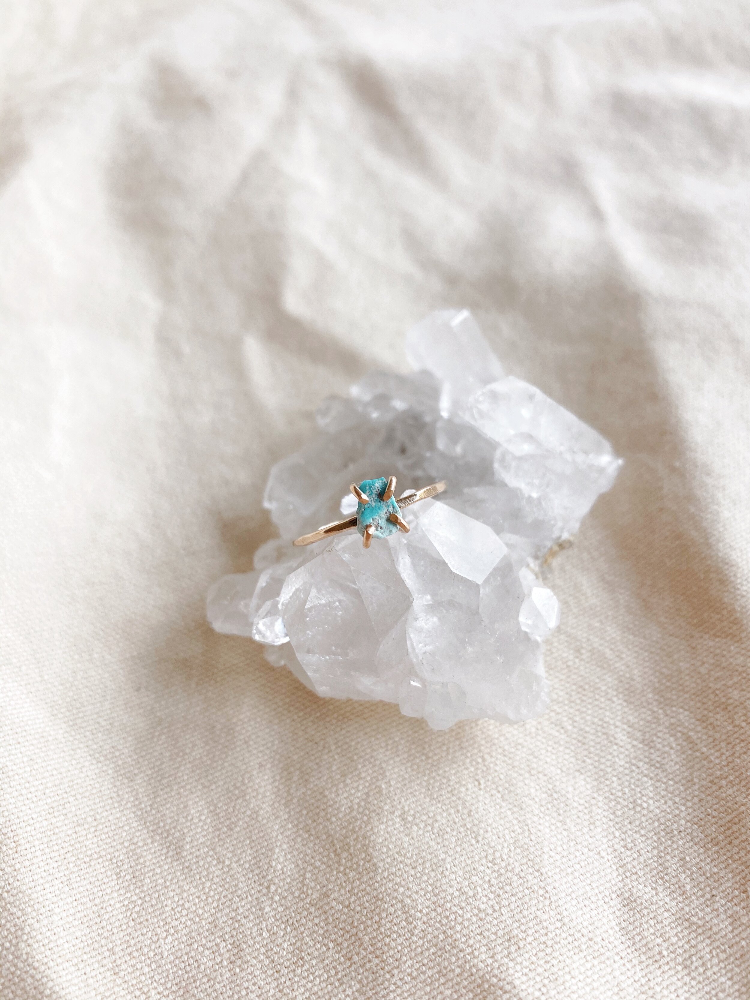 Raw Turquoise Ring 