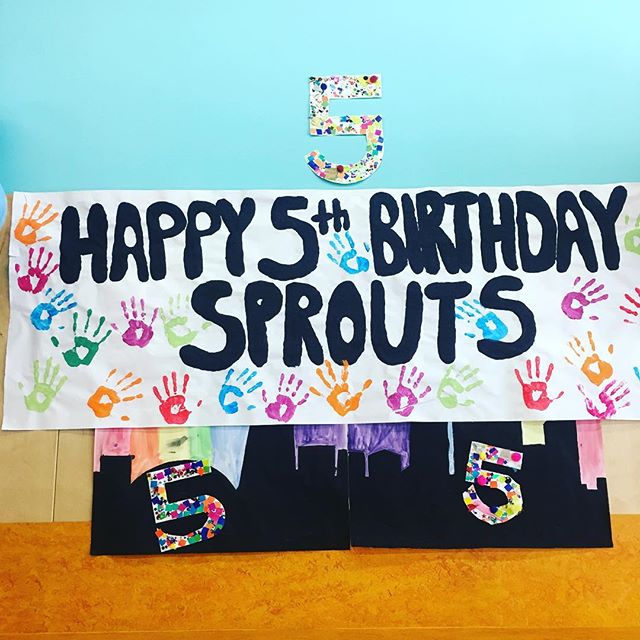 We love that our after school kids made us a giant birthday card!