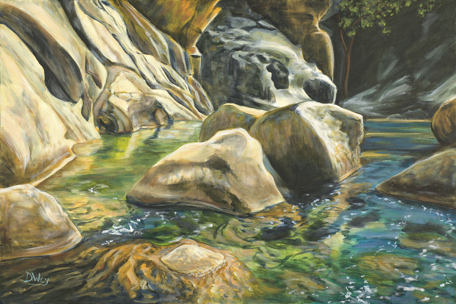 River Rocks, Nor Cal by Denise Wey