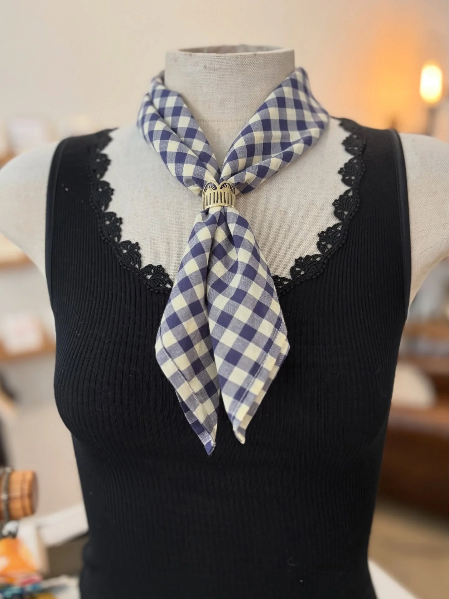 New! Add a bit of flare to your neckerchief with a brass bandana slide ring 🧡 Also, we got a new batch of Handker neckerchiefs, and they are fabulous! See you soon! #madeintheusa #boutiquestyle #accessorizeyourstyle #shoppetaluma #newarrivals