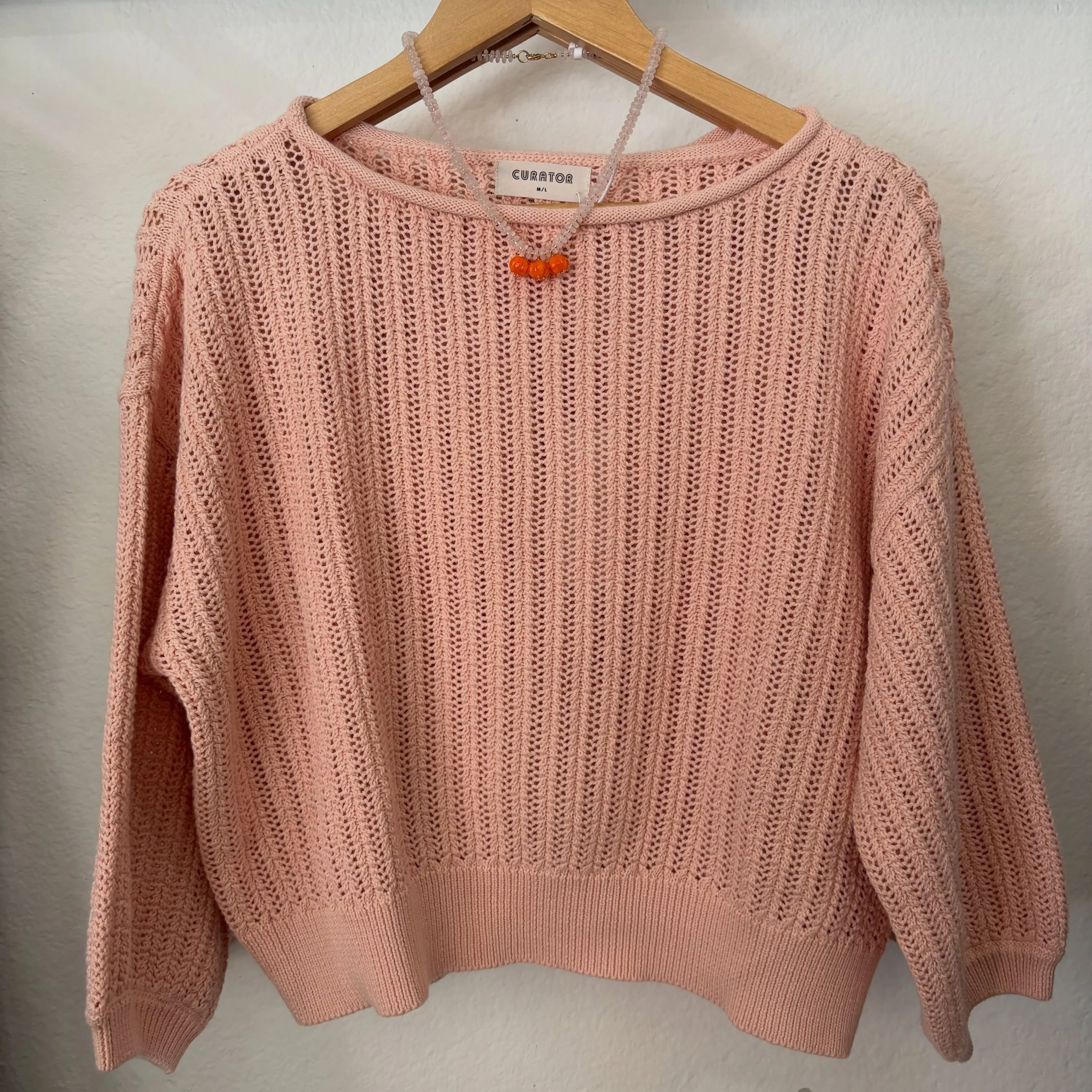 Designed in San Francisco, ethically made in Peru. Cotton sweaters by Curator are in stock right now in the shop! I'm so excited to have Curator back in the shop-it is an old favorite of mine 🧡 #ethicalfashion #summer26 #effortlessstyle #shoppetalum