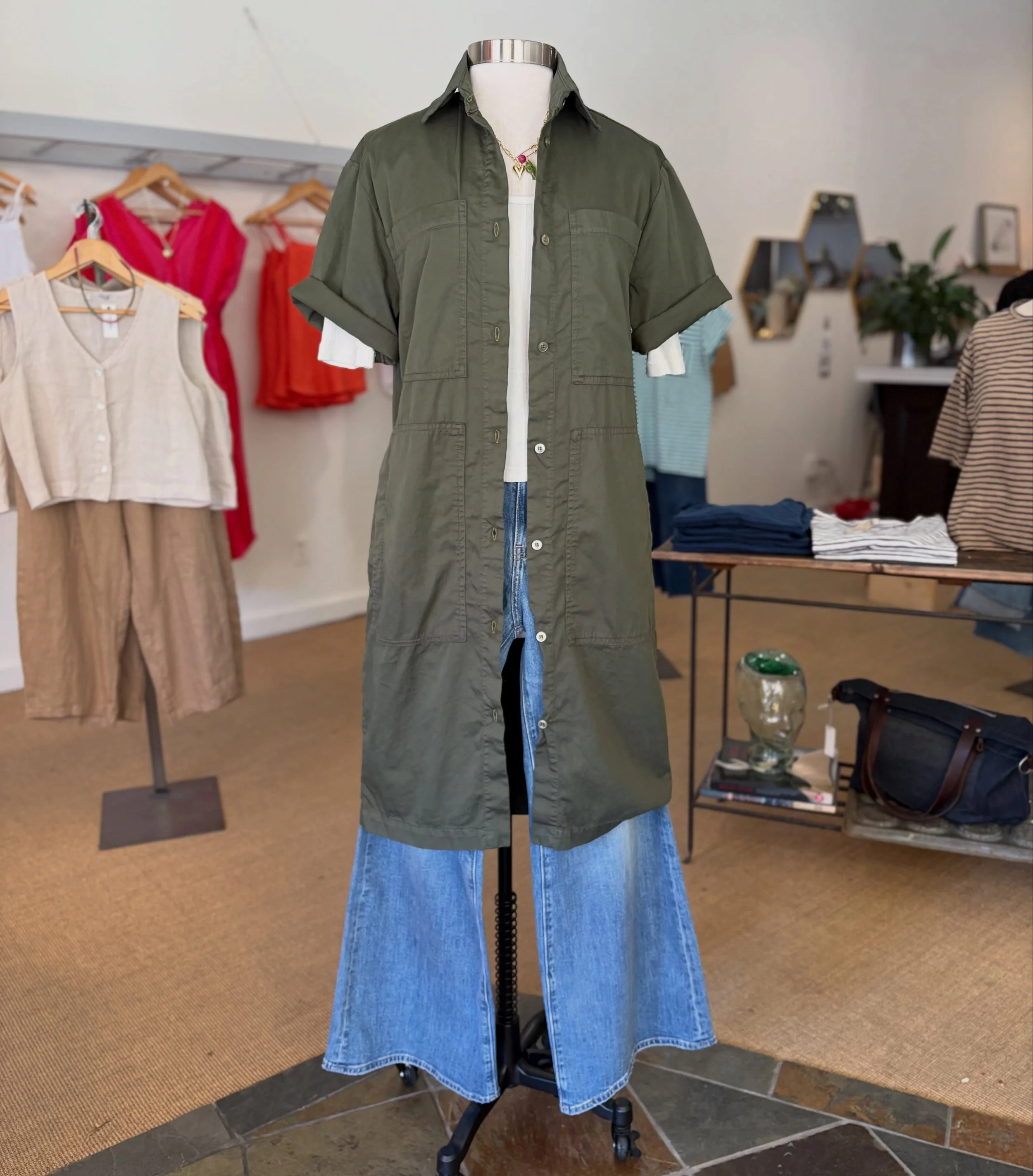 It's Wednesday and we have a few new arrivals in the shop! Prairie Underground and AG Jeans are here! #newarrivals #sustainablefashion #preFall26 #shoppetaluma #effortlessstyle