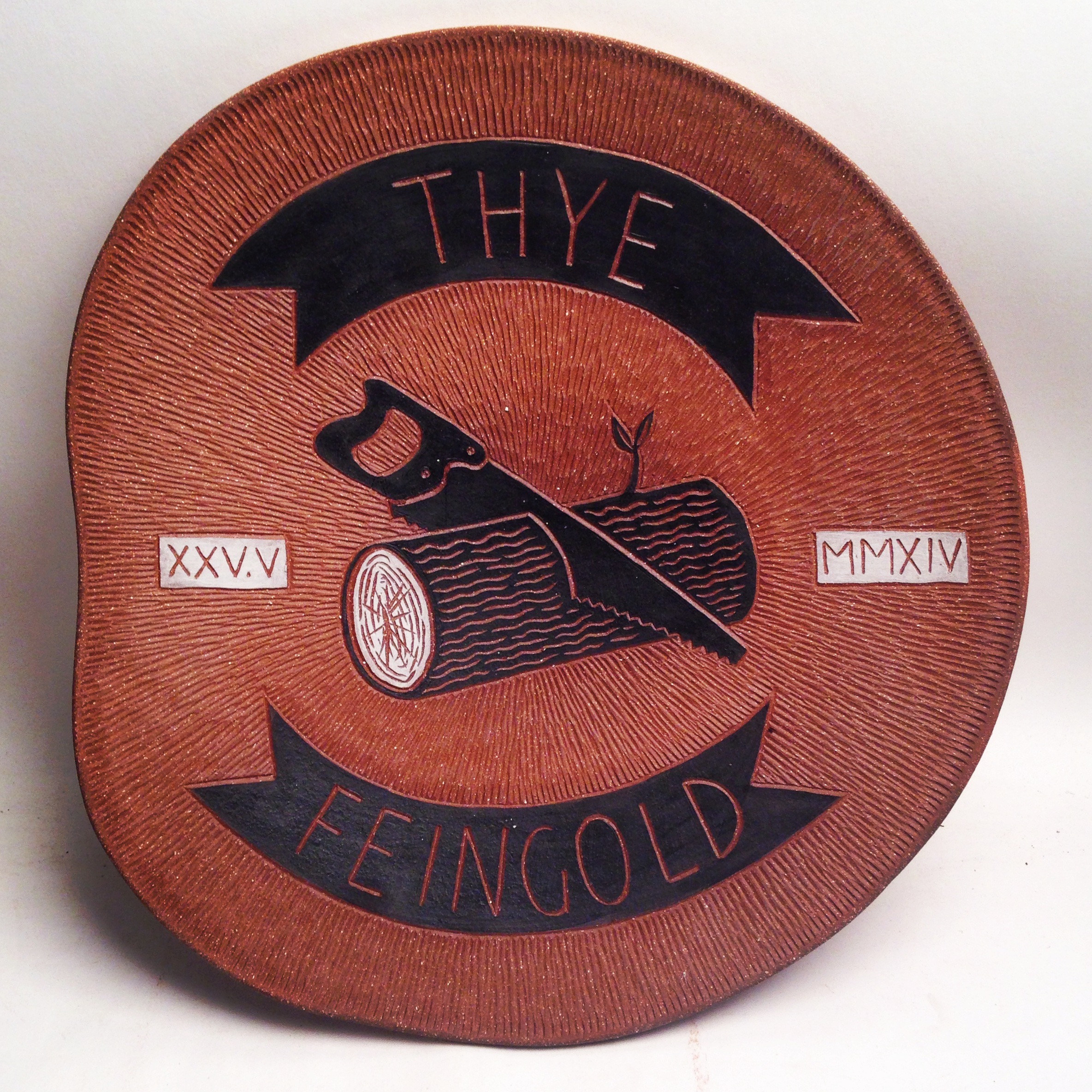 Thye Feingold wedding platter, 2014