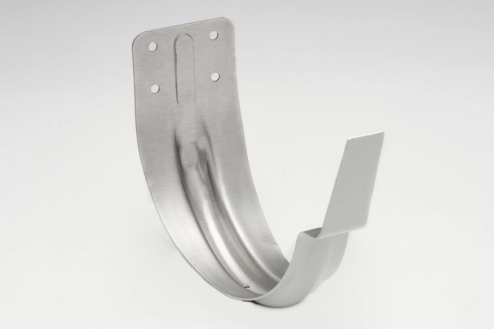 6” White Half-Round Stamped Hanger 25 pcs. per box