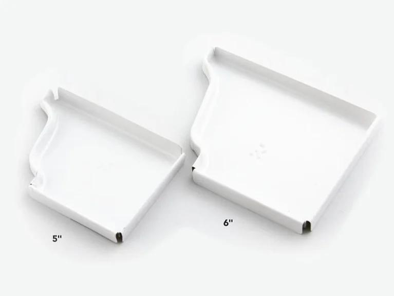 5” Endcaps 25 left and 25 right /box 6” Endcaps 25 left and 25 right /box color-matched in-house; available in all colors