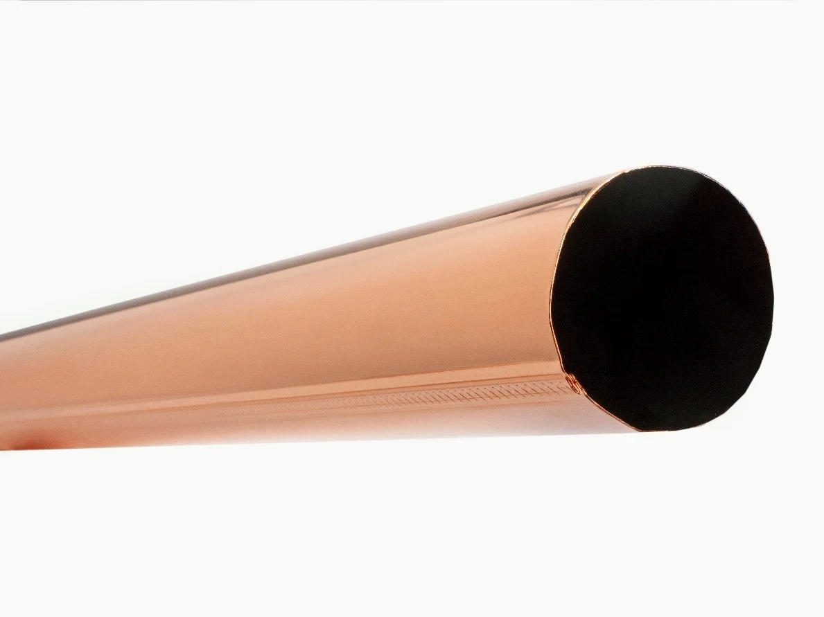 4” Smooth round Copper Downspout 10 ft lengths