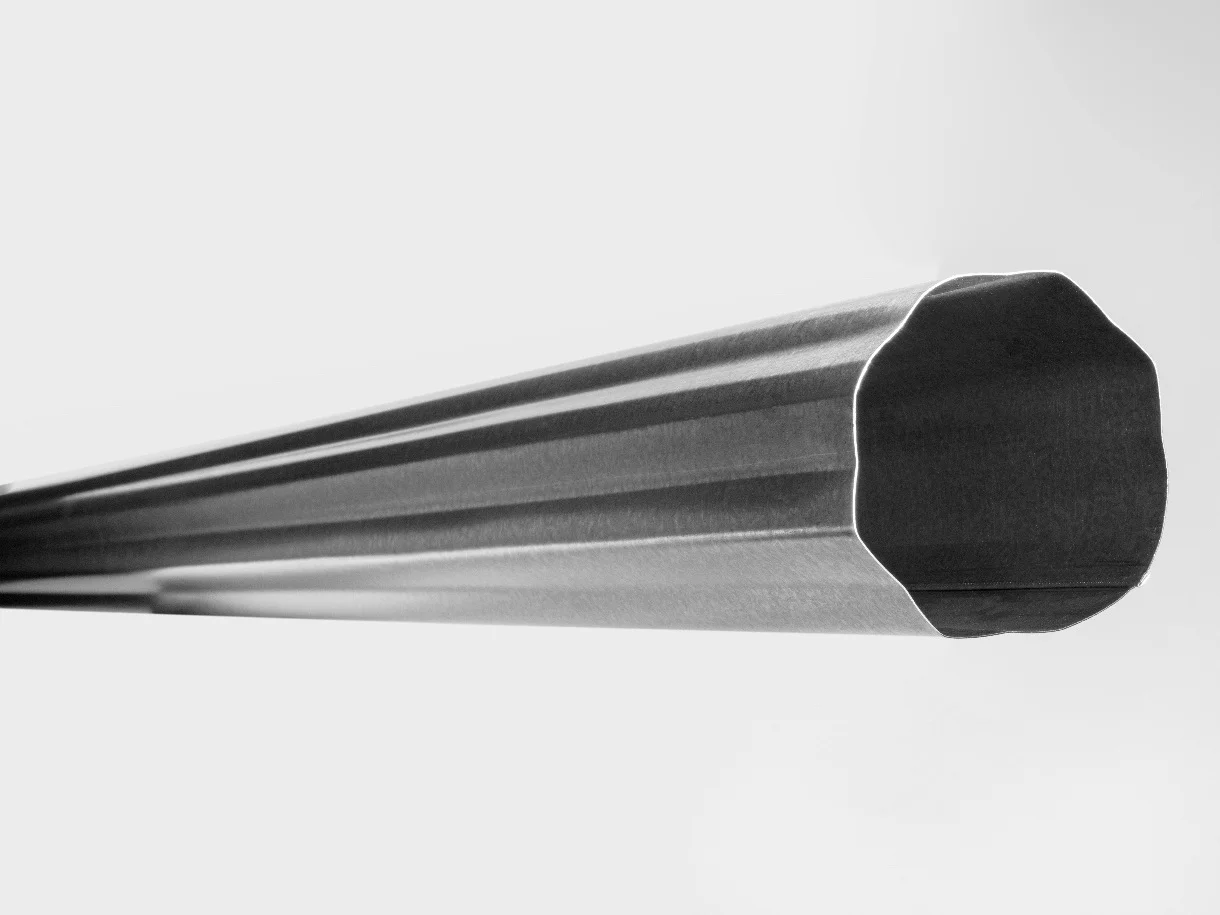 “4”, 5”, 6” Corrugated Round Galvanized Downspout 10 ft lengths