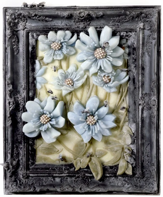 Phosphorescent Blue with Bees, 2008, rubber