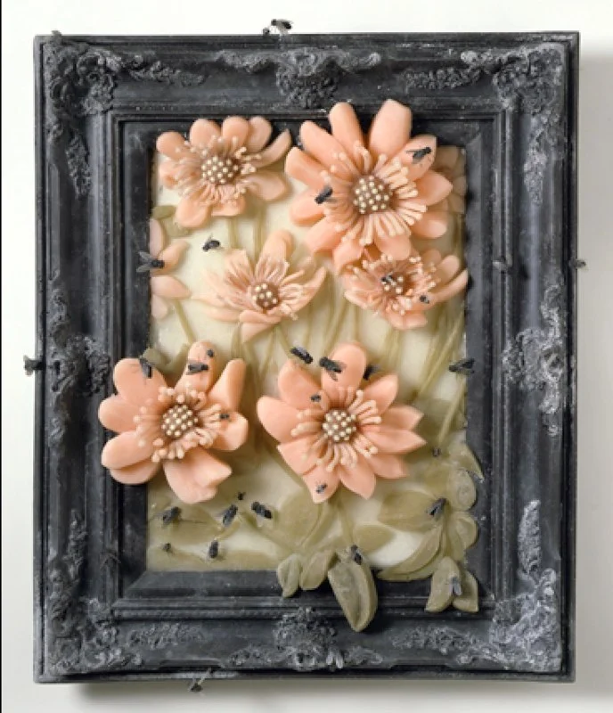 Phosphorescent Pink with Flies, 2008, rubber