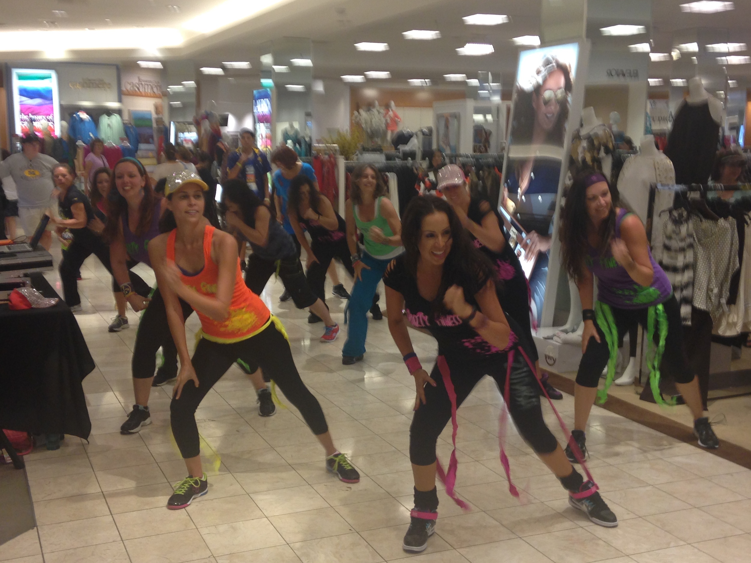 Party Fitness Performing at Macy's Mission Valley Mall
