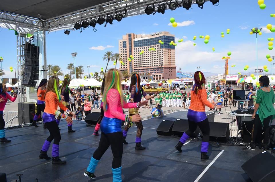 Party Fitness performing in Las Vegas