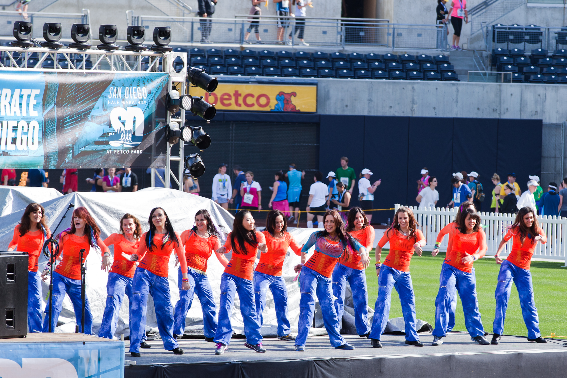 Party Fitness Performing  at Petco Park