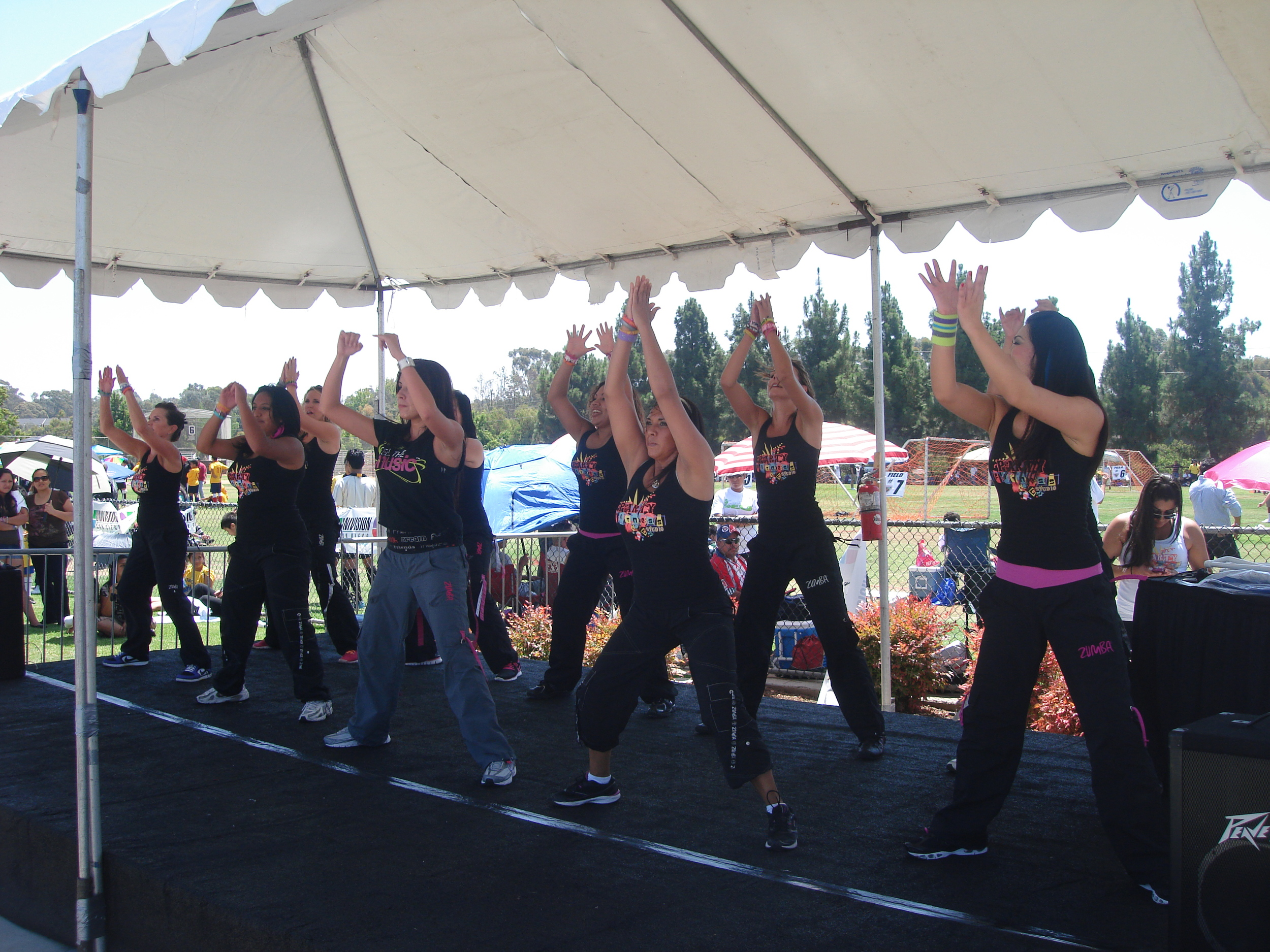 Party Fitness Performing at Copa Univision Spanish TV