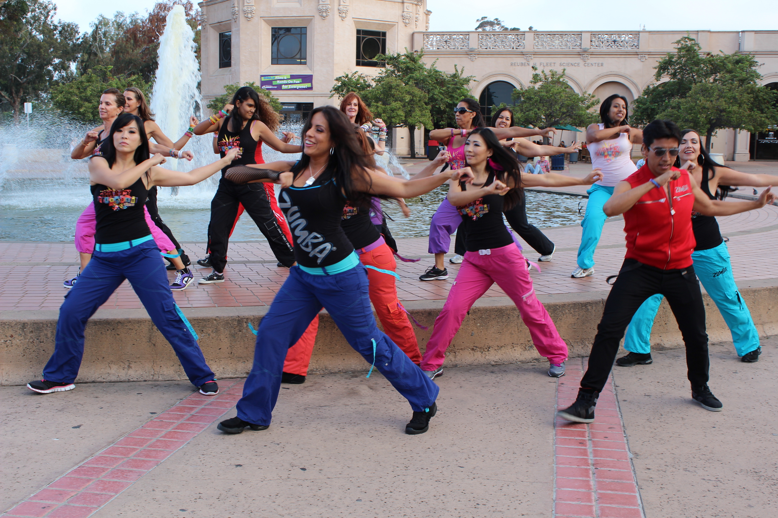 Party Fitness Pause Video at Balboa Park