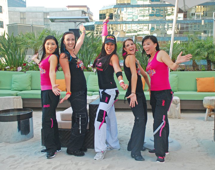 Party Fitness getting ready to perform at The W Hotel!