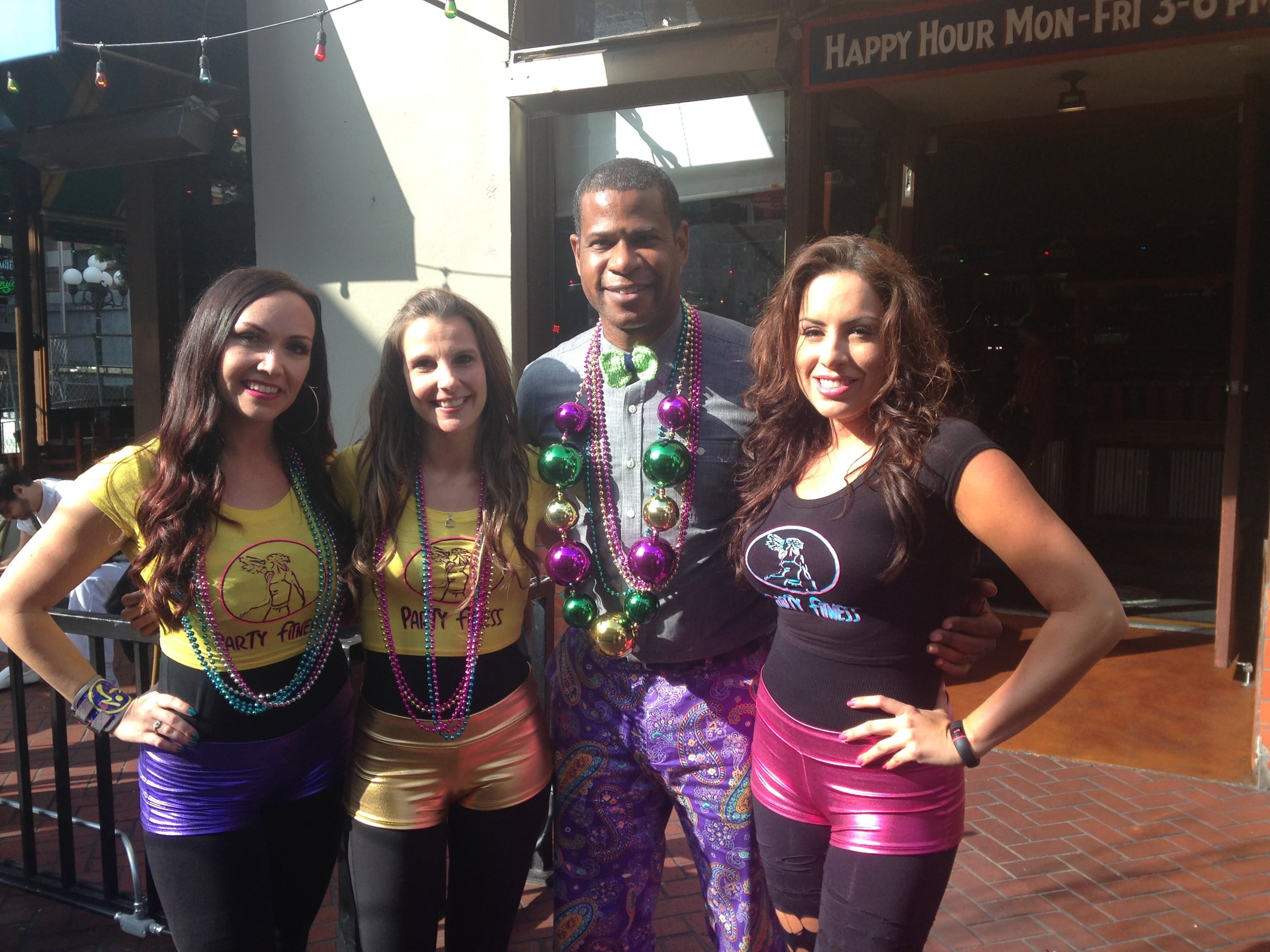 Party Fitness at Fox 5 News Promoting Mardi Gras