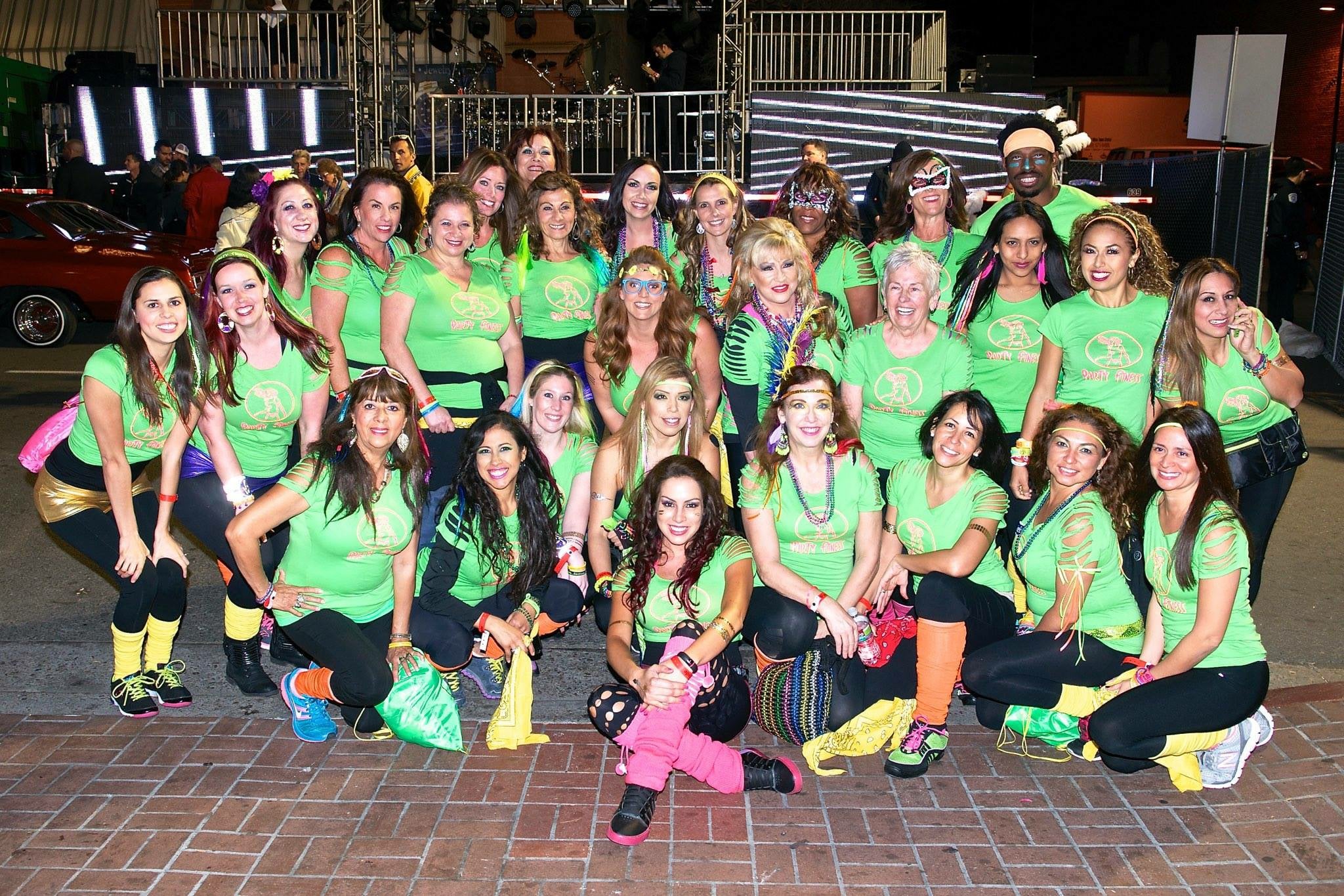 Party Fitness at Mardi Gras Downtown San Diego