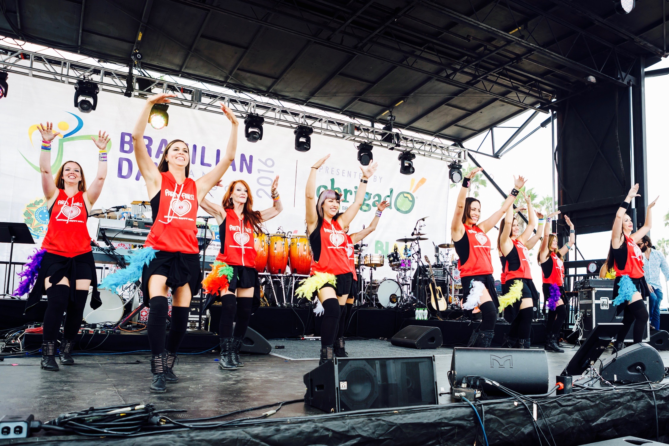 Party Fitness Performing at The Brazilian Day San Diego 2016!