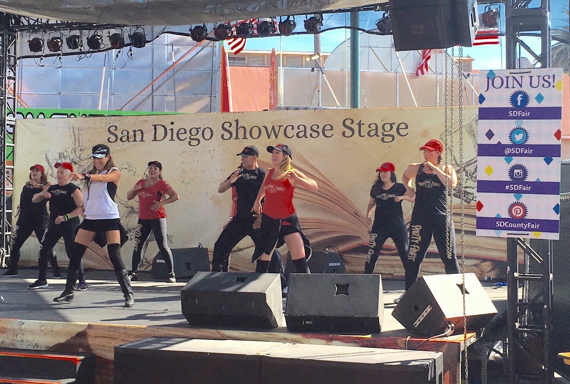 Party Fitness Performing at The Del Mar Fair 2016! (Showcase Stage)