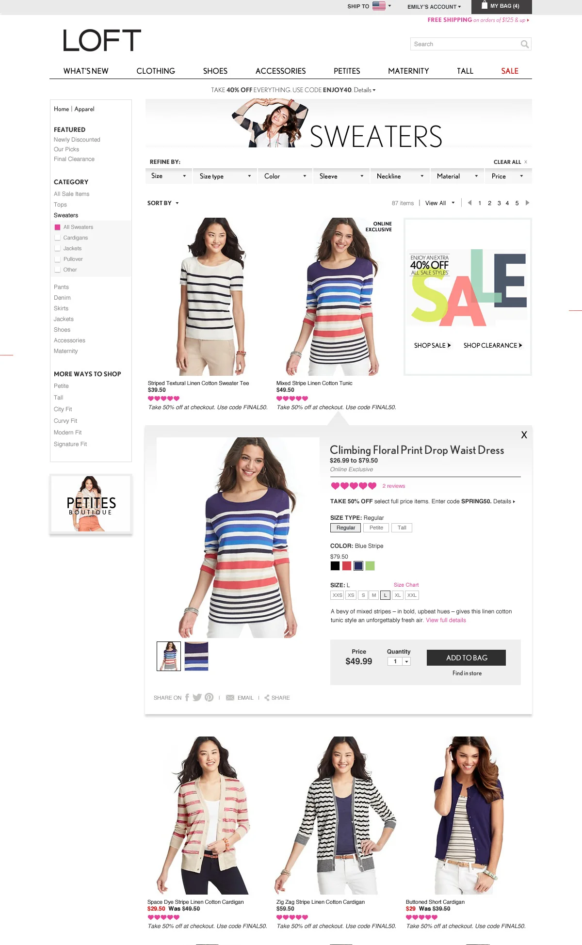 Product List Page