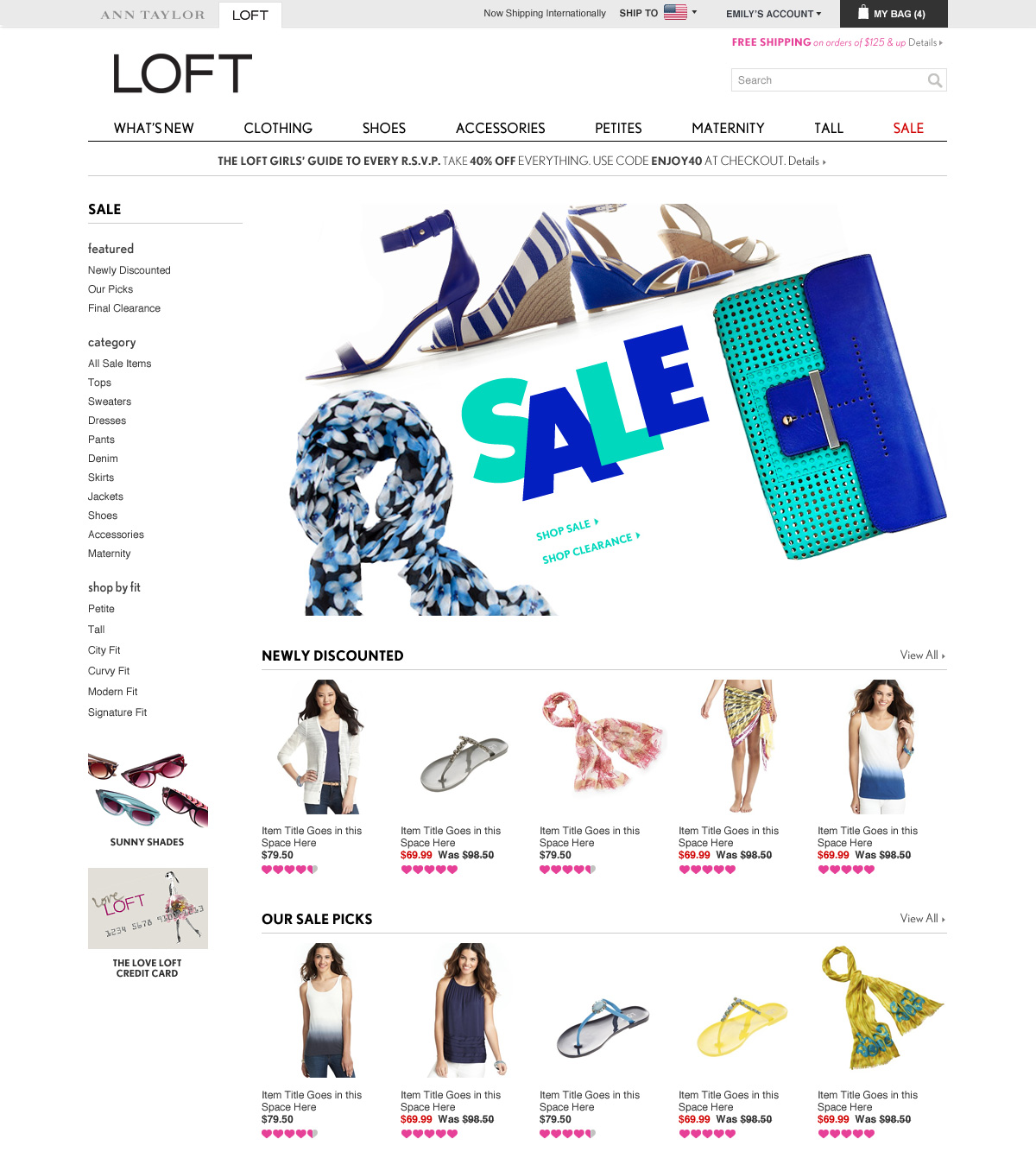 Category Landing Page