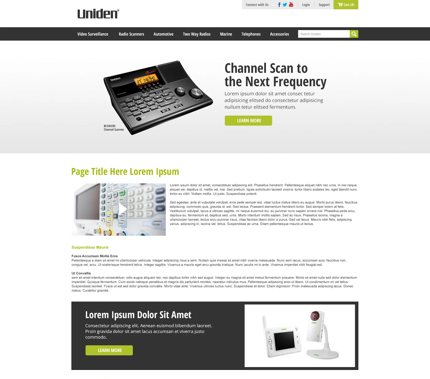 Category Landing Page