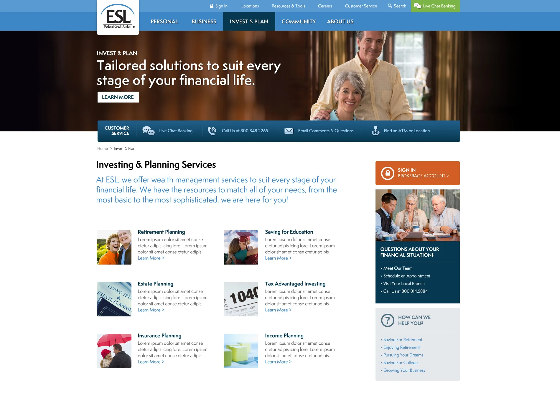 Audience Landing Page