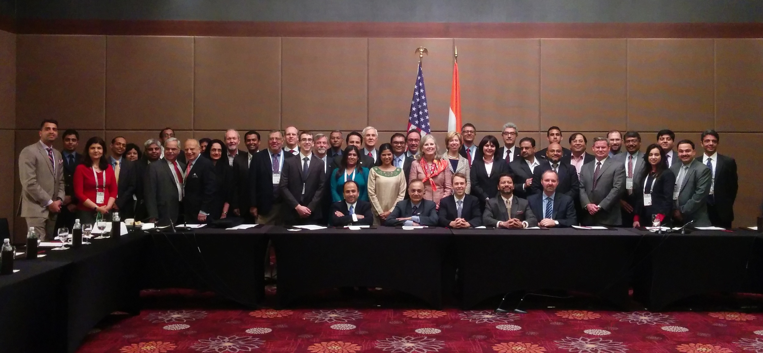 Group Photograph: The USIBC (US-India Business Council) Delegation to Vibrant Gujurat, India - January 11th & 12th, 2015