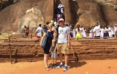 Sigiriya, Sri Lanka with Dad and Asher