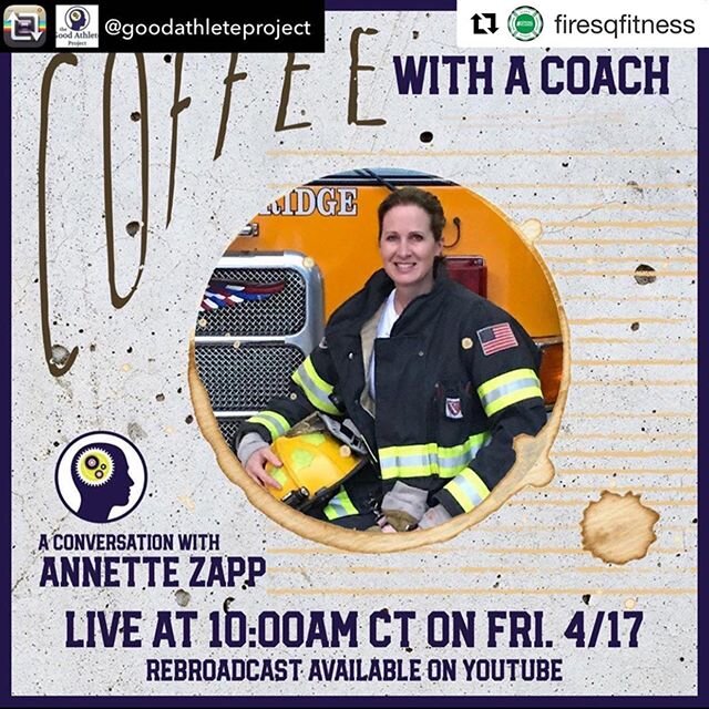 This should be awesome &mdash; check it out when you can!
.
#Repost @firesqfitness
・・・
Connecting with others during this time of social isolation is critical!⁣
⁣
I was lucky to meet @thegoodathleteproject, at the @nscaofficial #coaches20 conference 