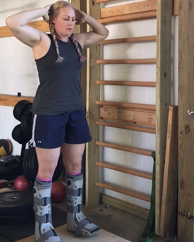 Just over a year ago, I was learning to walk again.
.
Today, I ran treadmill intervals faster than I&rsquo;ve done in years.
.
I spent two months in a wheelchair after surgery to repair BOTH Achilles&rsquo; tendons in February 2019.
.
And I was in bo