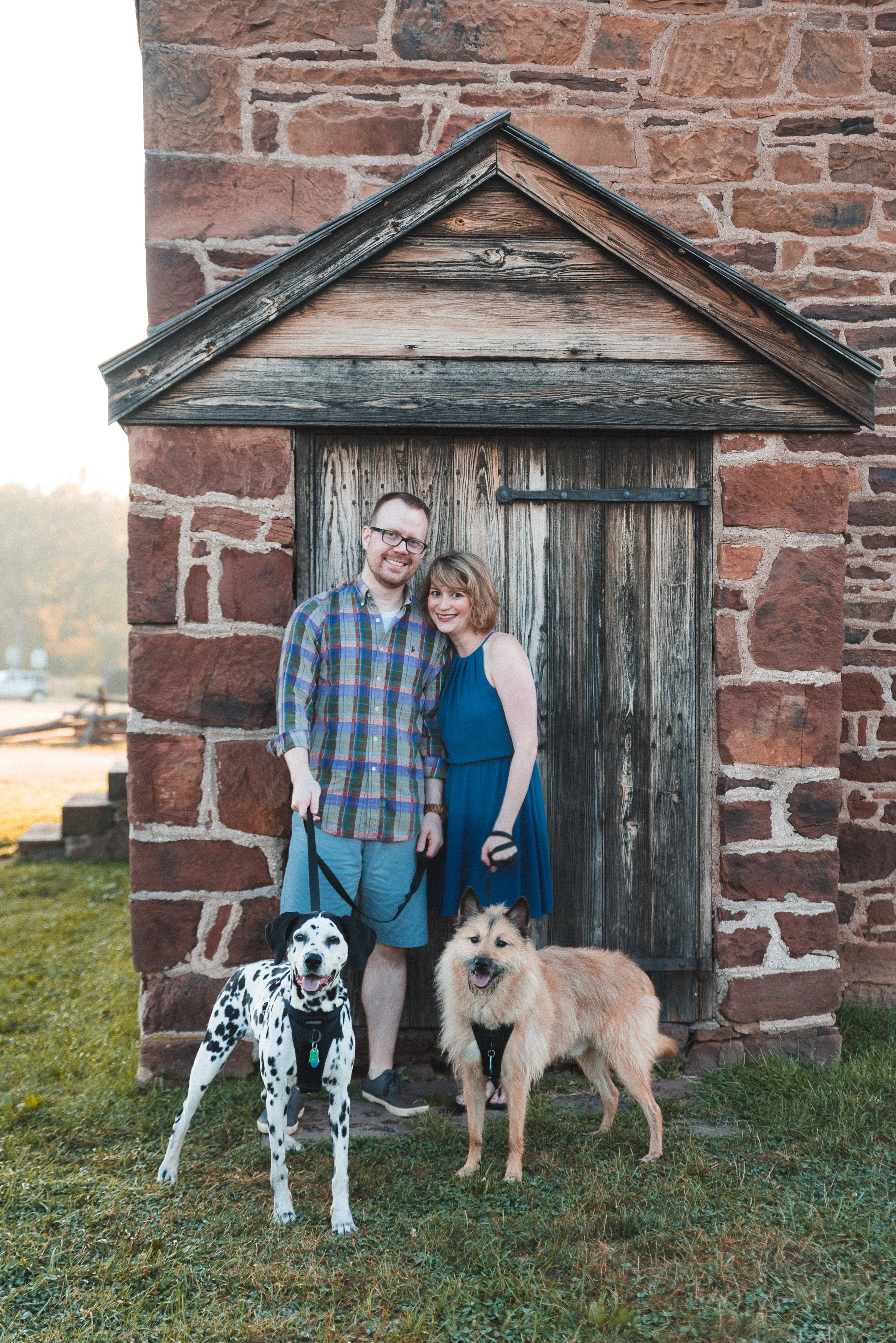 Manassas Battlefield engagement photos with dogs