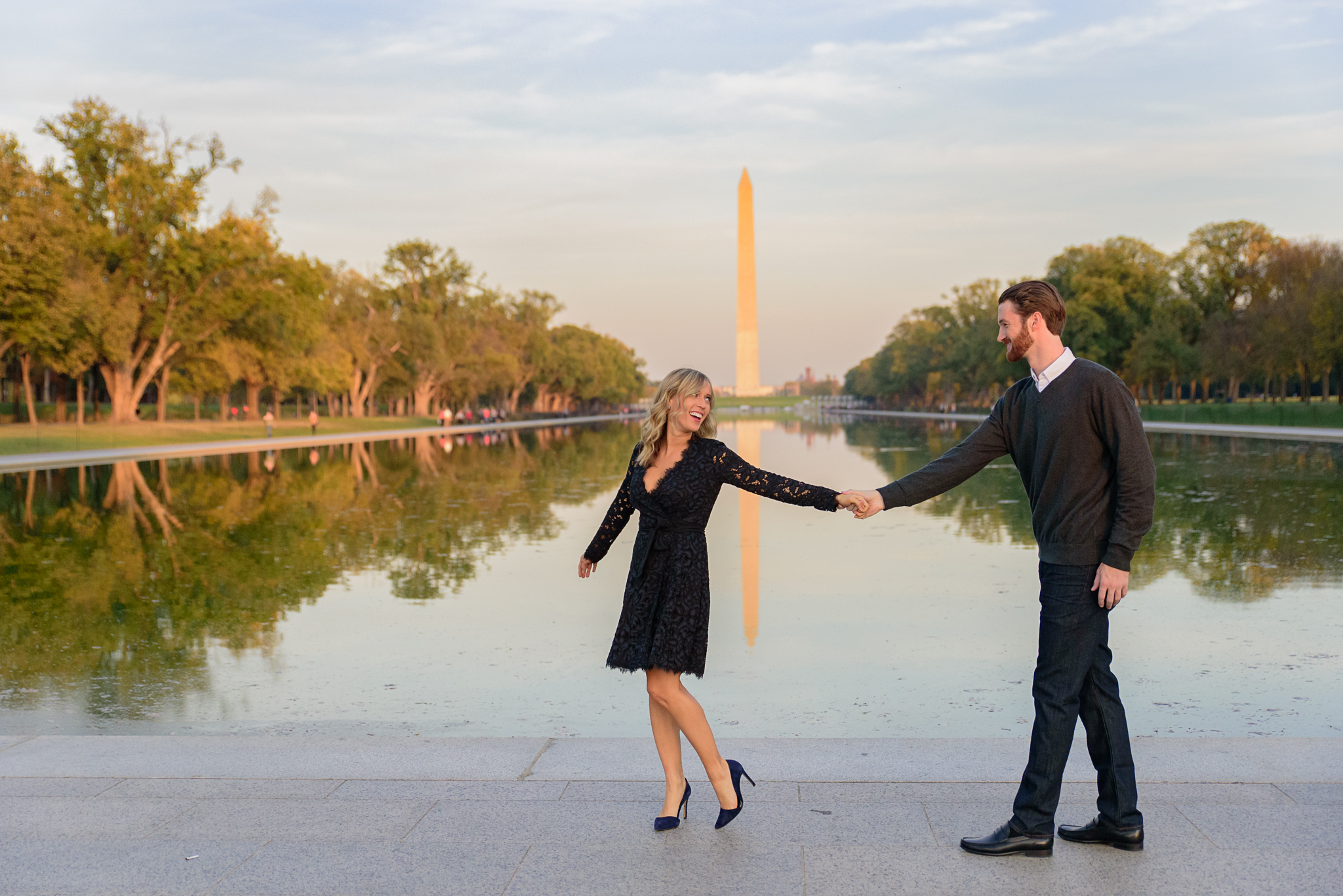 Engagement photos by the Monument Washington DC