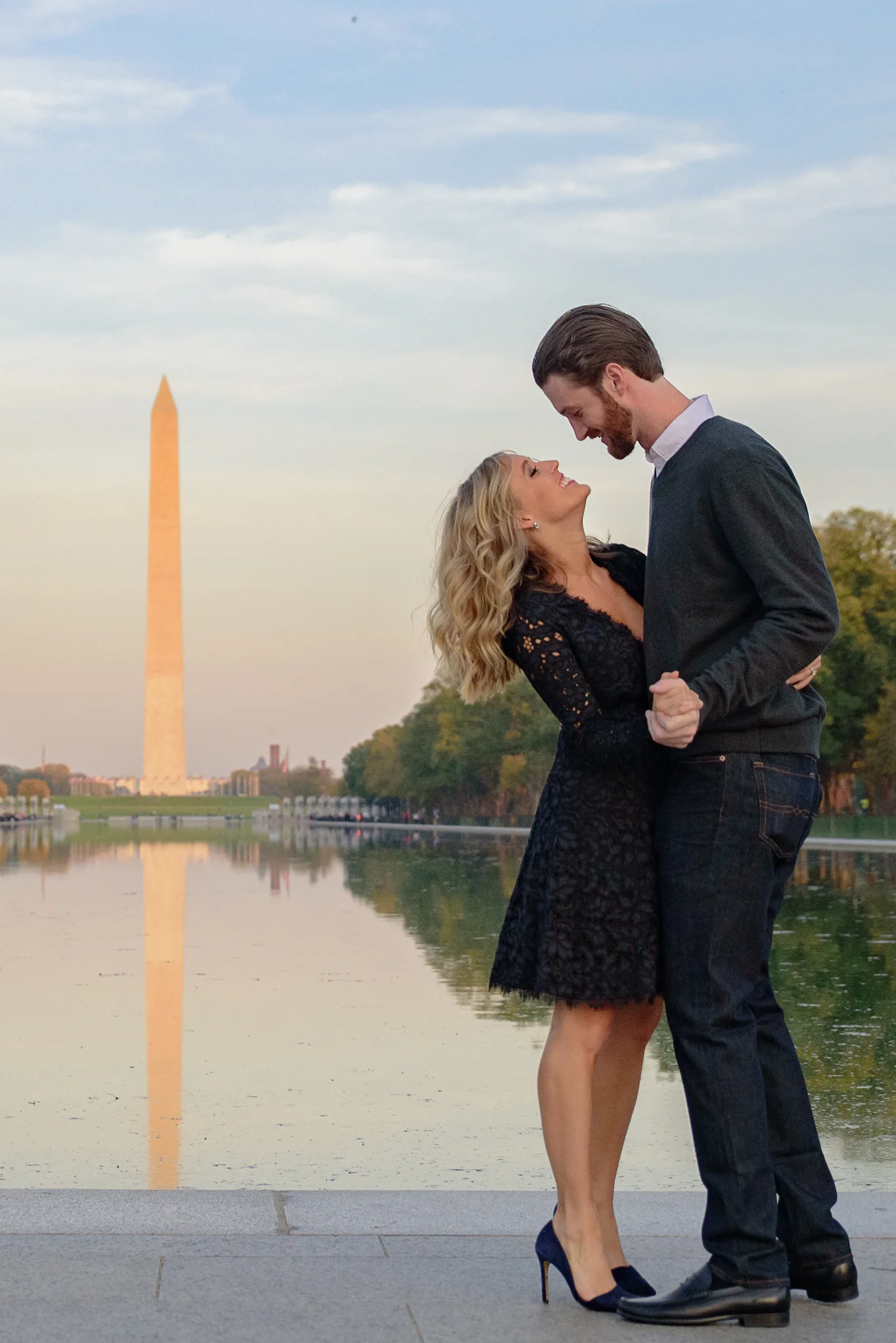 Engagement photos by the Monument Washington DC