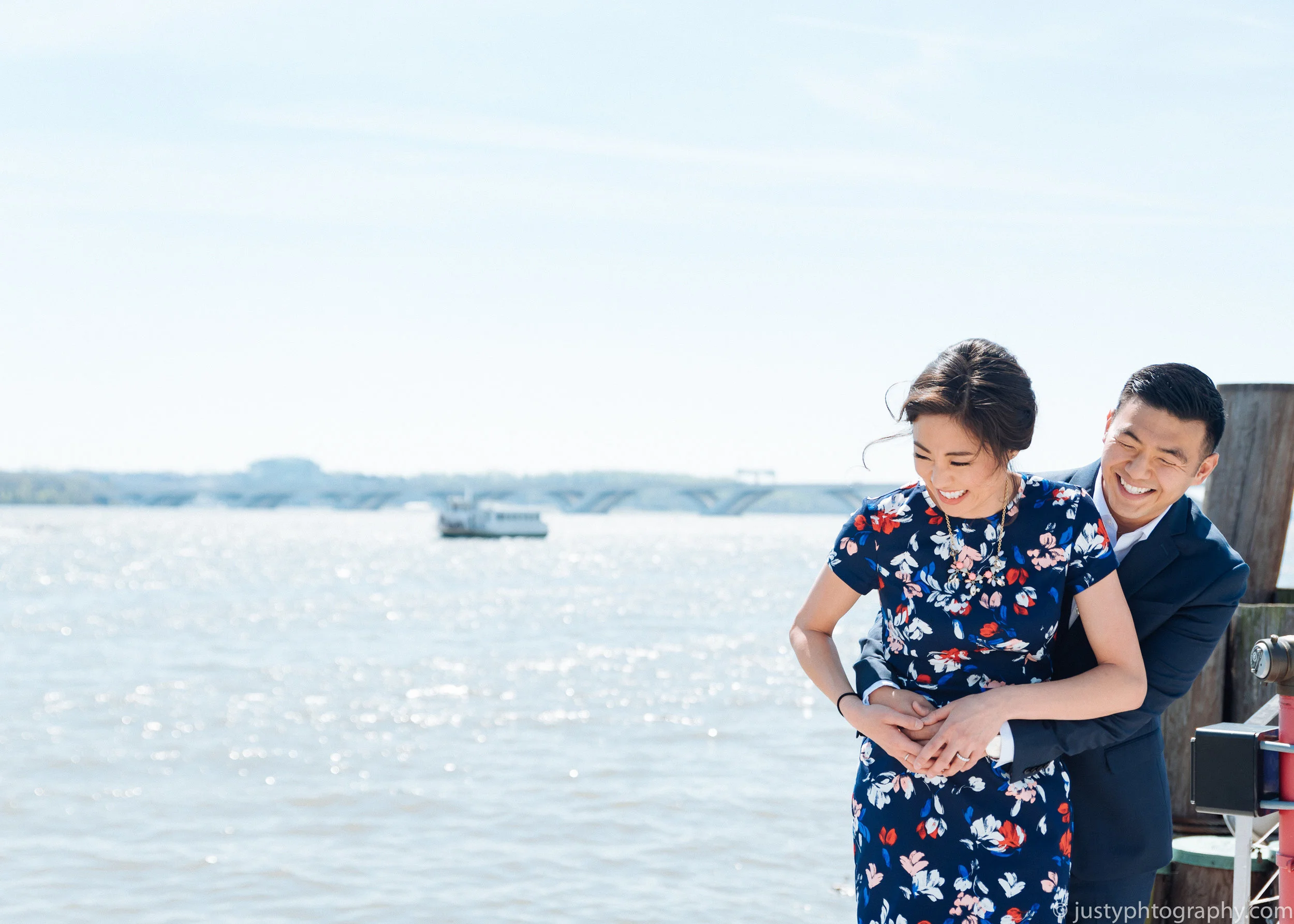 Waterfront Engagement Photos VA