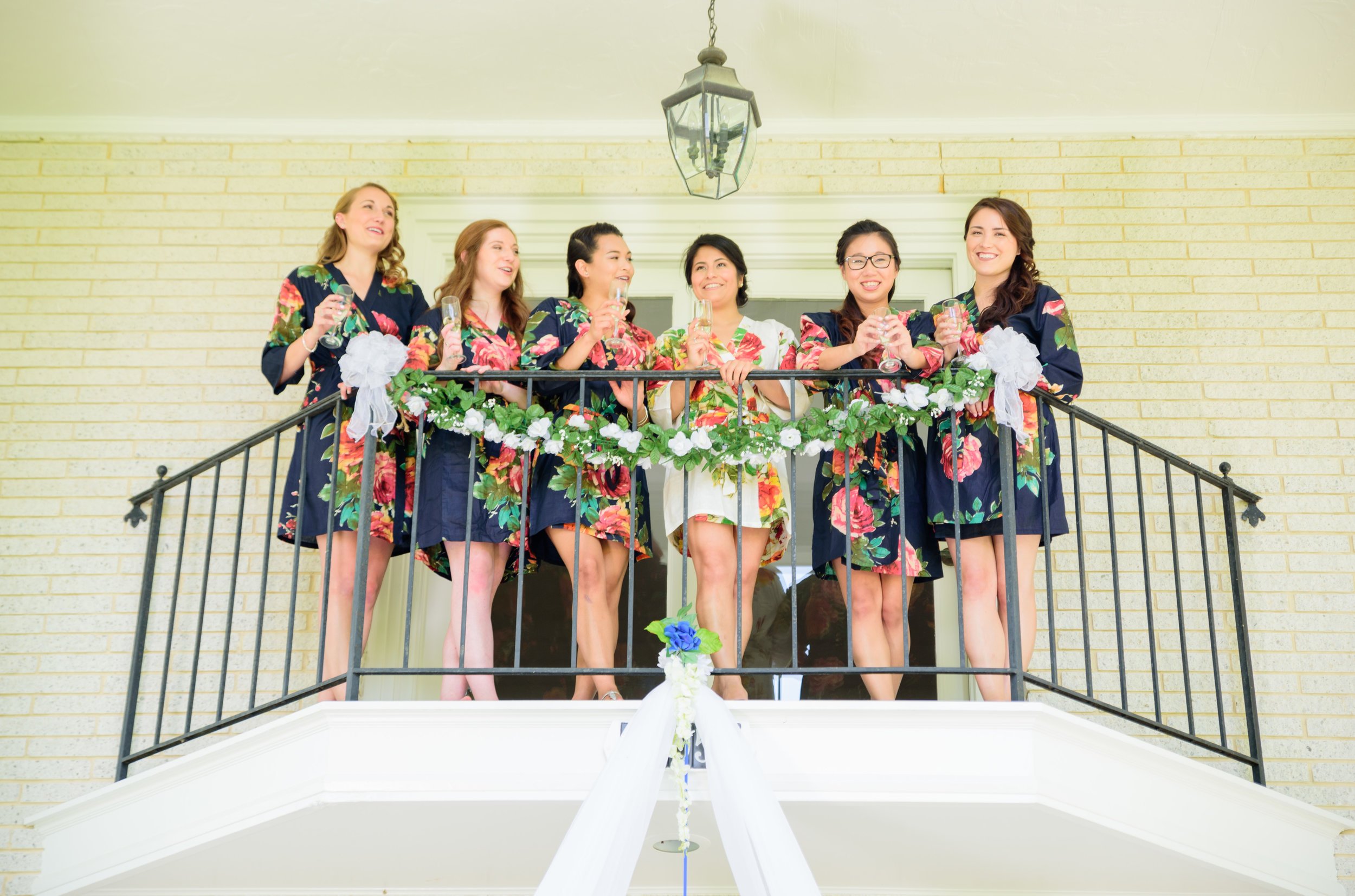  Bride and Bridesmaids at Mary's Hope on Church Cove wedding 