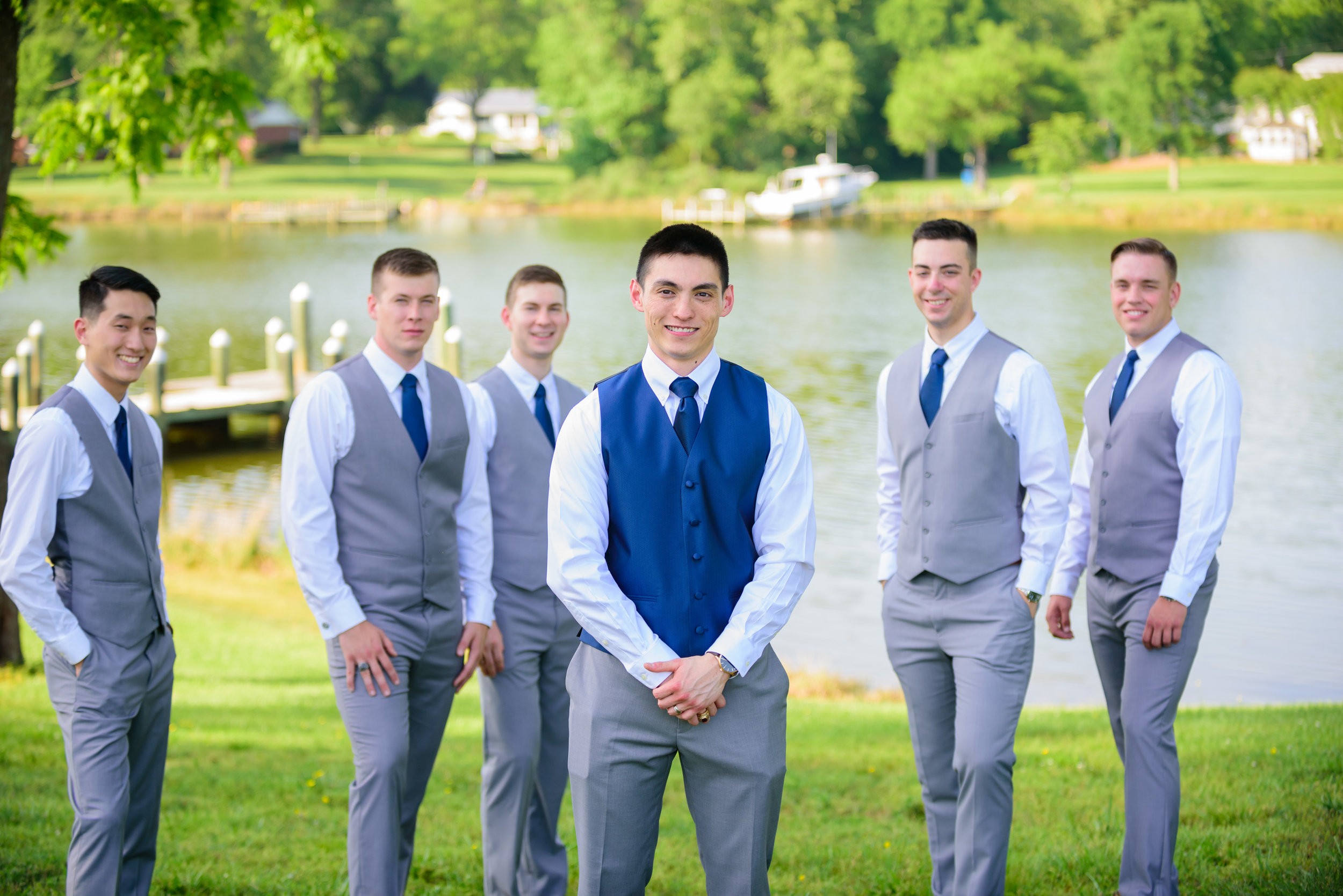  Groom and his groomsmen at Mary's Hope on Church Cove wedding 