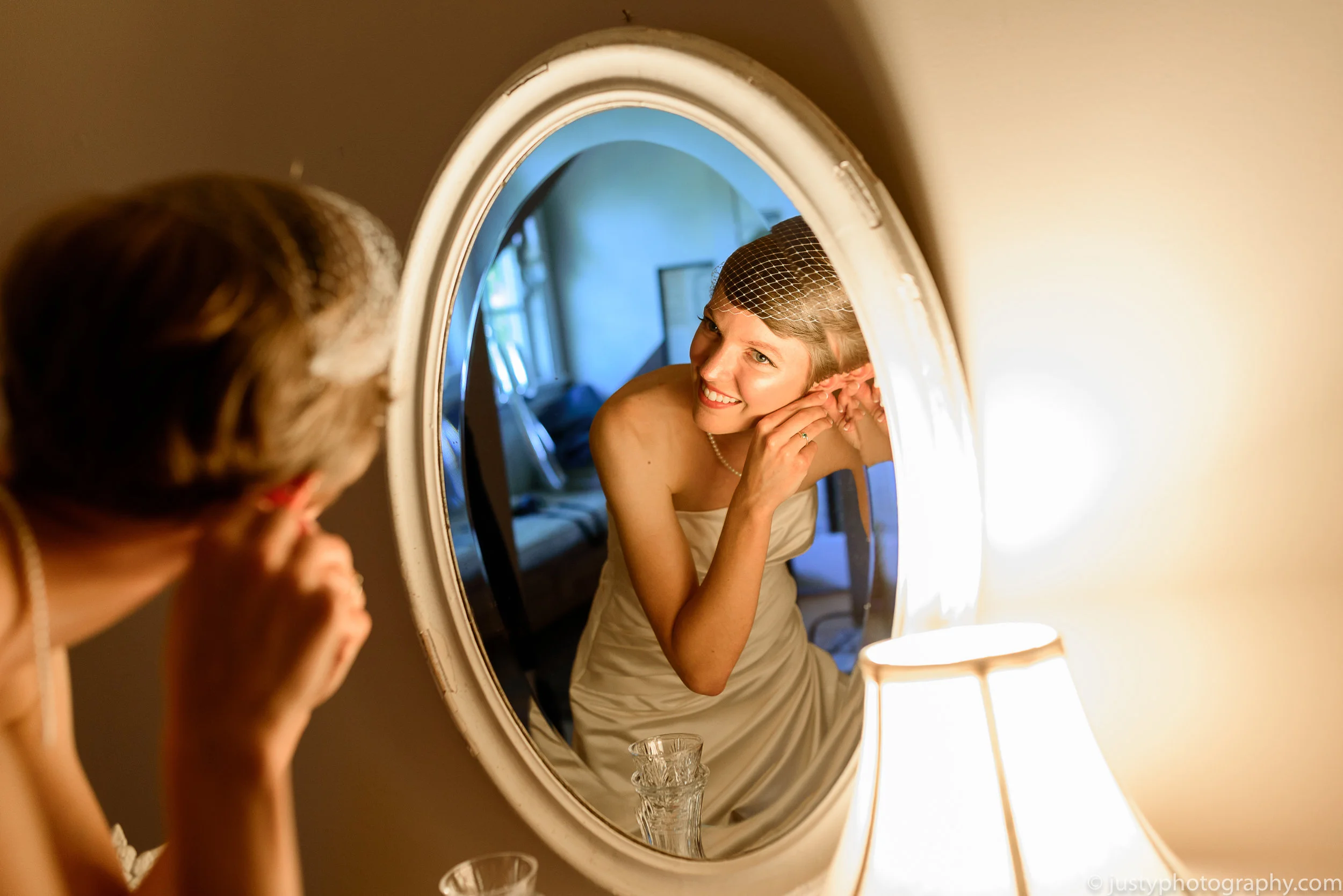 Silverbrook Farm Wedding Photos - Washington DC Wedding Photographer - Bride getting ready