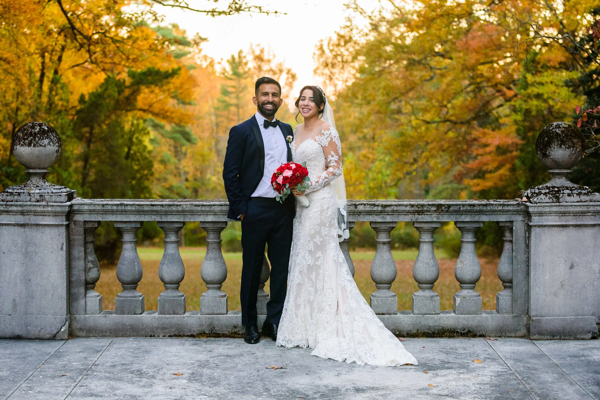 Beautiful Fall wedding - Strong Mansion Wedding photos