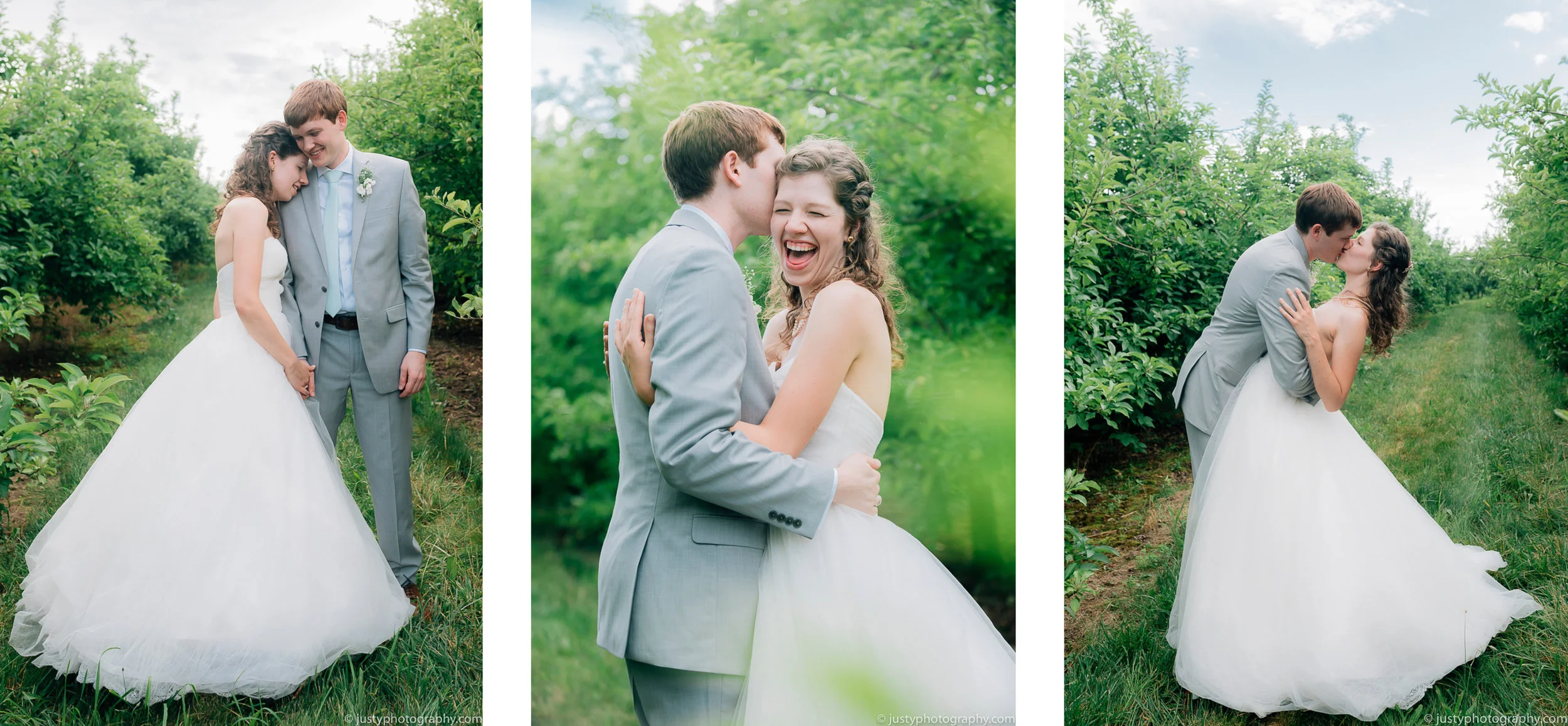 Romantic and cute Historic Round Barn wedding photos