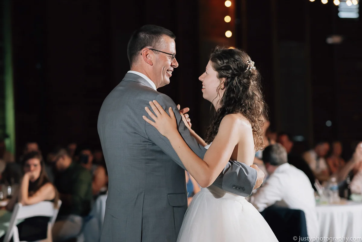 Historic Round Barn wedding photos - Father Daughter Dance