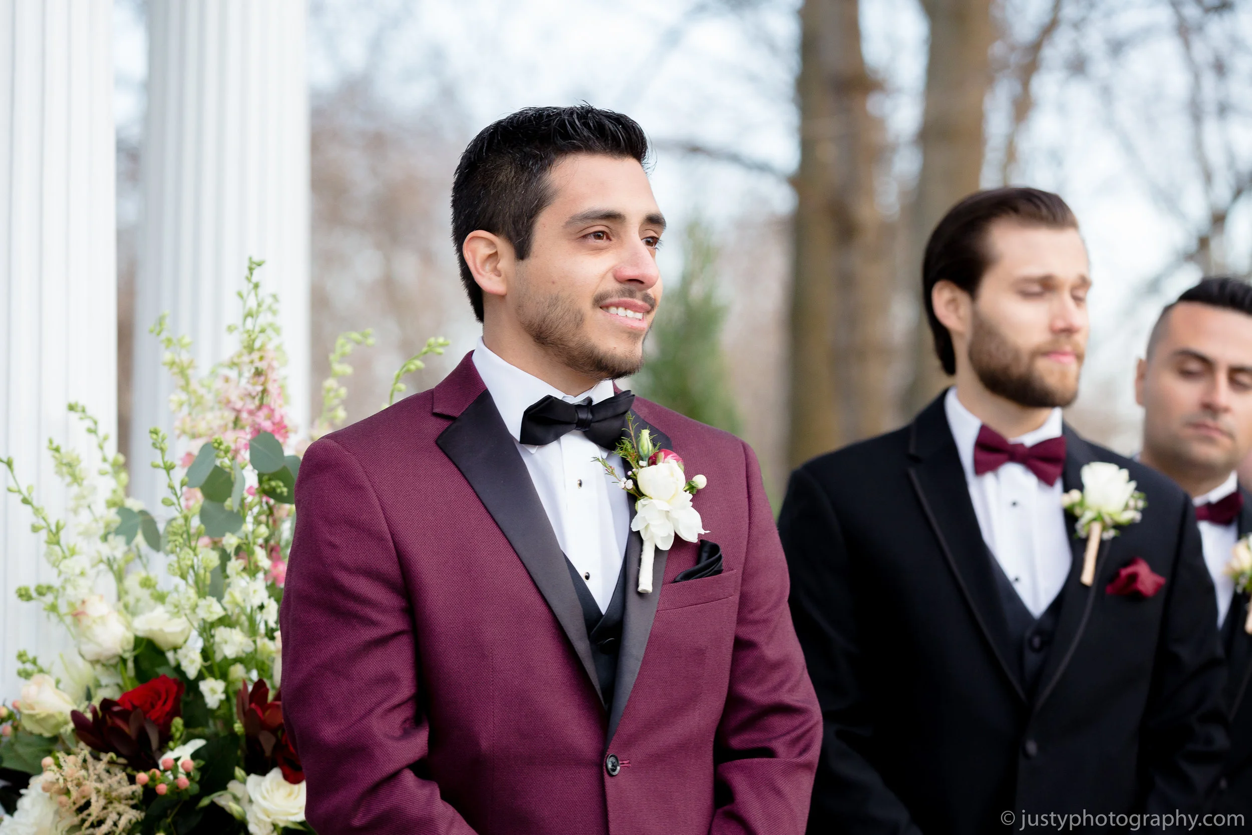Ceresville Mansion Wedding Photos- Groom at Altar.jpg