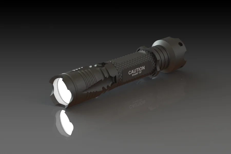 Flashlight Custom Designed Machined Aluminum Defense Flashlight