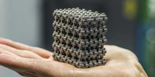 DMLS 3D Printing - Printed Metal Lattice Structure
