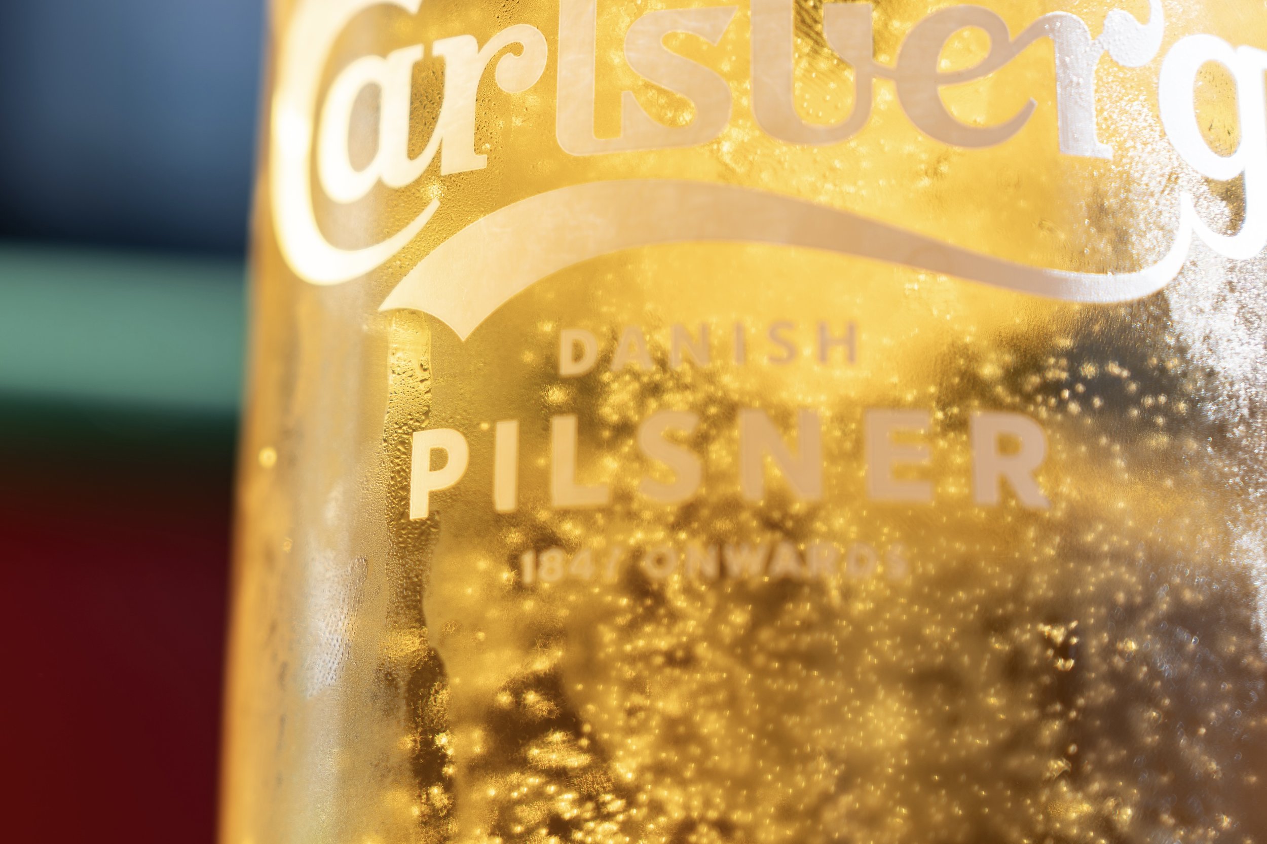 Carlsberg Danish Pilsner bottle at Annie Twomey's — video above