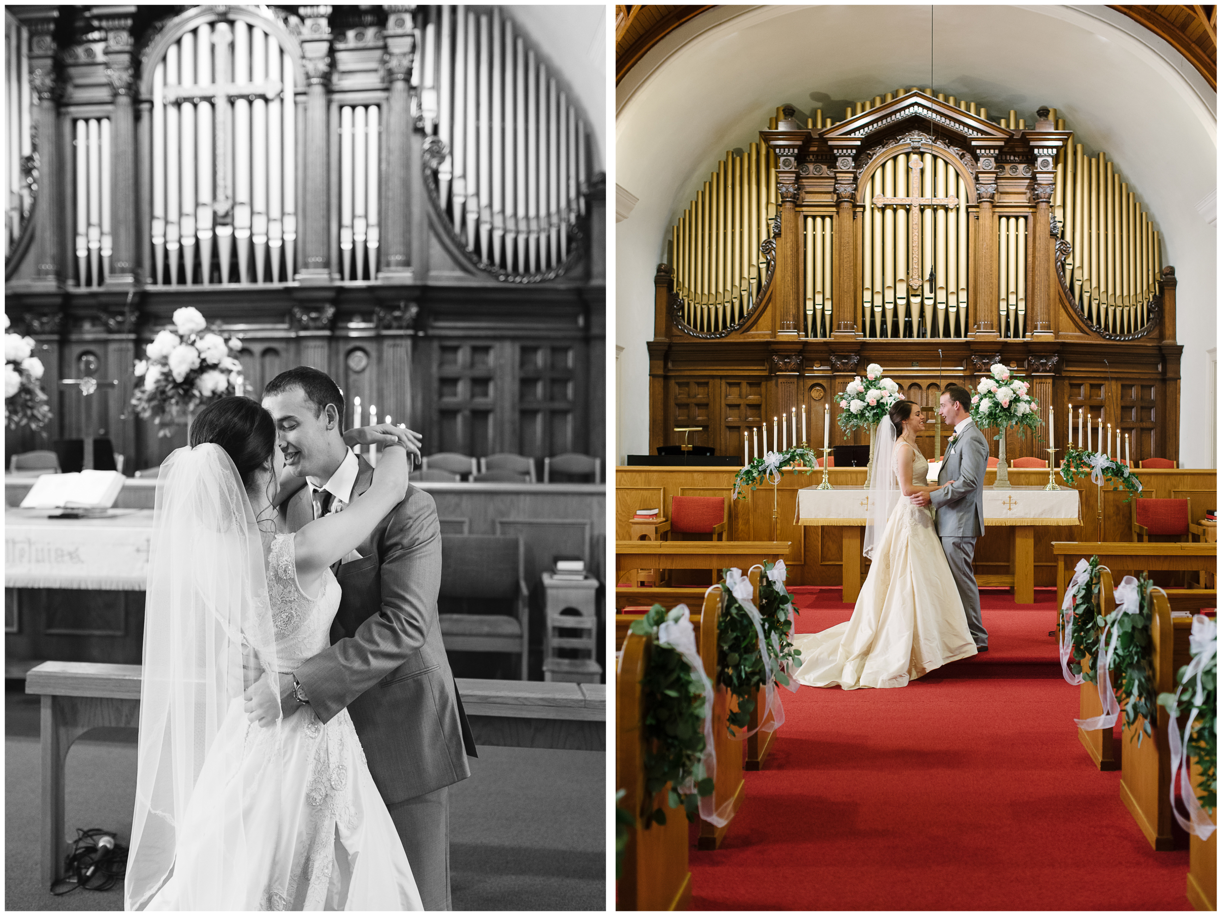 heritage methodist church wedding first look, mariah fisher.jpg