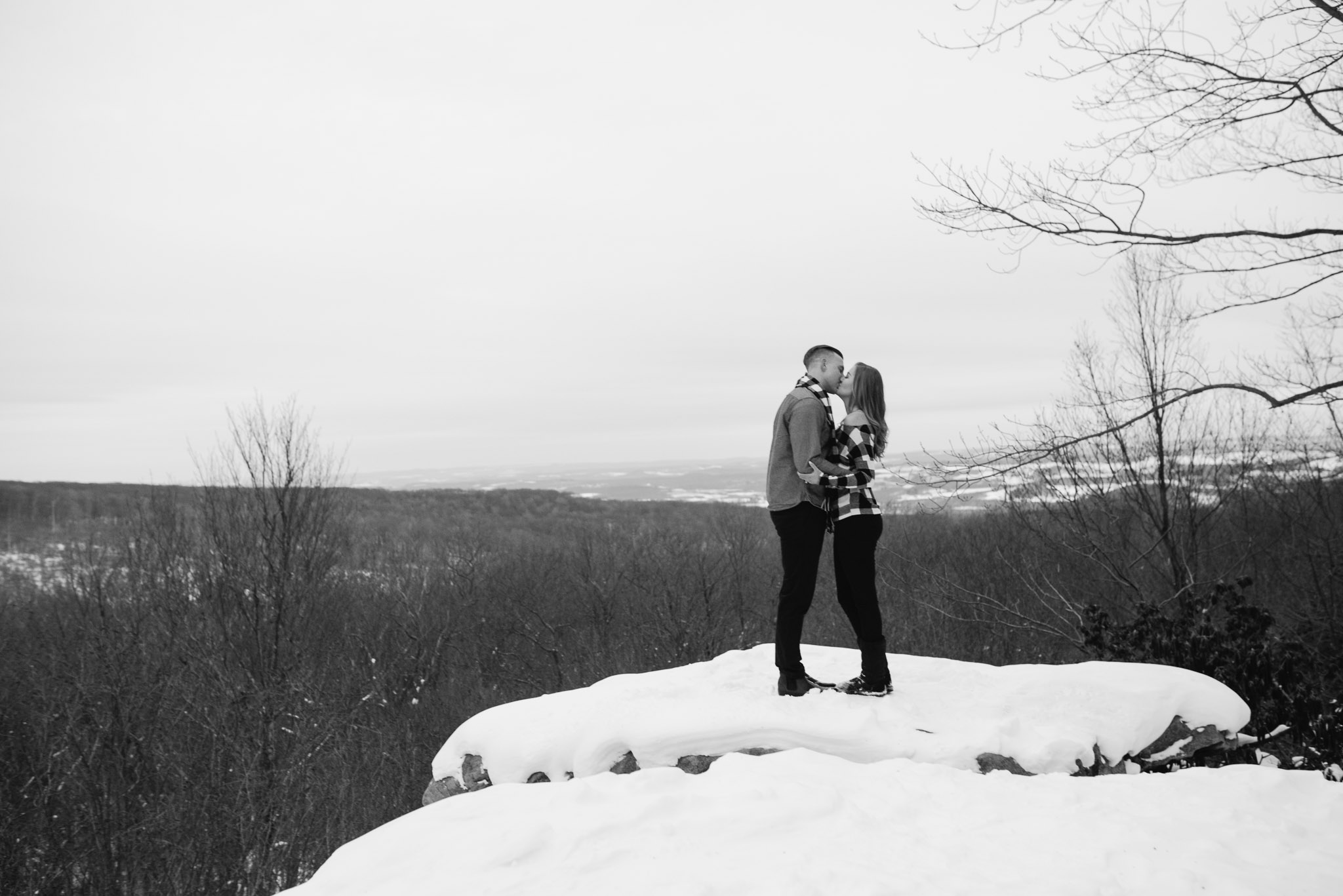 Beams Rock Laurel Highlands PA engagement photos