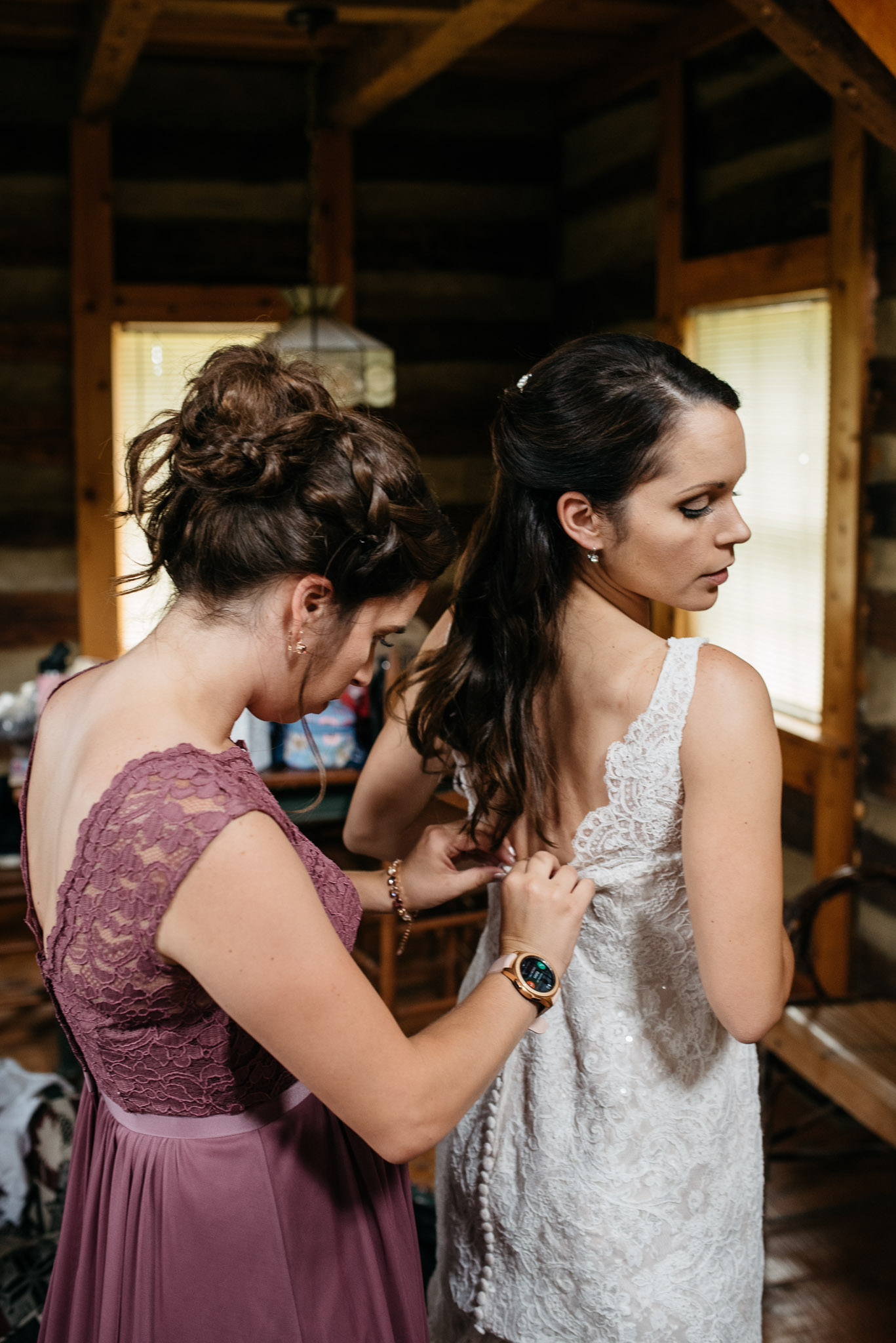 Bride getting ready, The Event Barn at Highland Farms, Somerset PA-3005.jpg