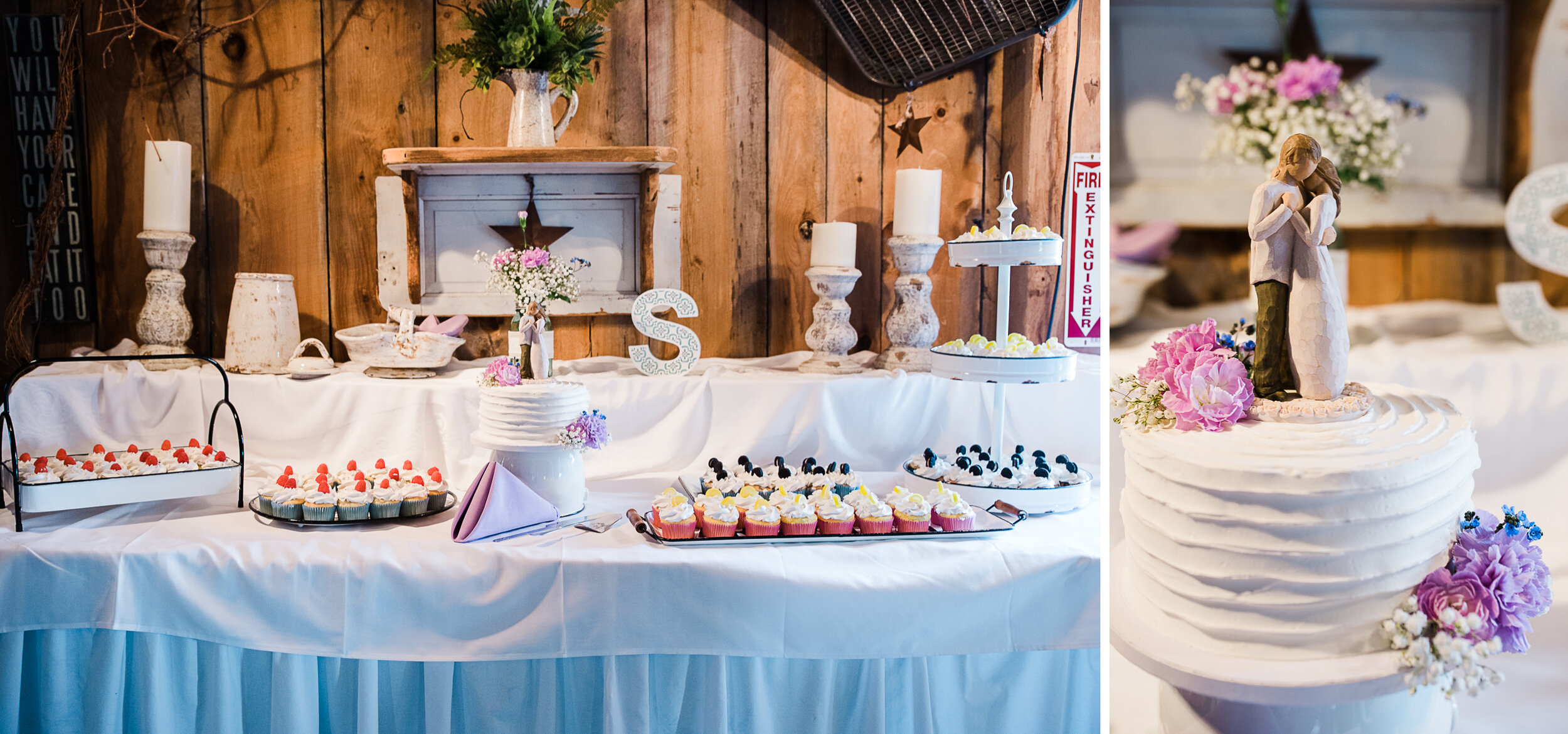 Cake, Hayloft of PA wedding, Pittsburgh Photographer.jpg